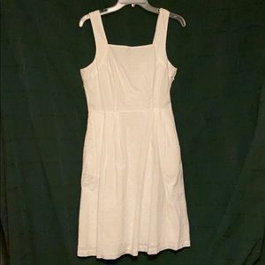 Lands End white cotton sundress size 8